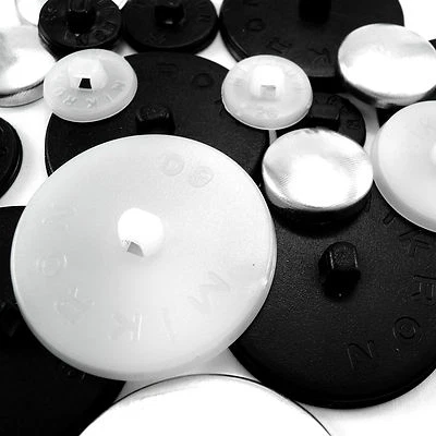 100 sets button blanks for cover buttons in various size's plastic backs - Image 1 of 2
