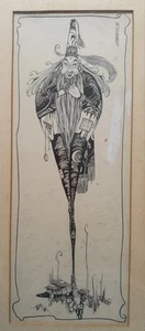 STYLE HARRY CLARKE GLASGOW GIRLS PEN INK WIZARD ANNIE FRENCH JESSIE M KING 1900 - Picture 1 of 10