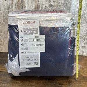 NEU EDER Flagge 12 Fuß x 18 Fuß amerikanische Flagge 12’x18’ Poly Max Made in USA FMAA - Bild 1 von 24