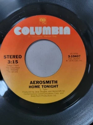 AEROSMITH - HOME TONIGHT / PANDORA'S BOX 1976 COLUMBIA VG+ - Image 1 of 4