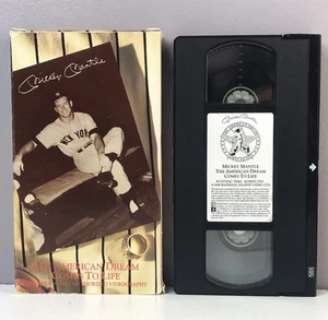 Mickey Mantle VHS Video Tape American Dream Comes to Life Baseball Legend Rare! - Picture 1 of 12