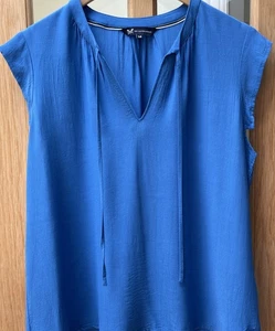 BNWOT Crew Clothing โOliviaโ Cap Sleeve Top Size 14 Cobalt Blue๐๐๐ - Picture 1 of 12