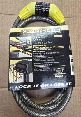 KRYPTONITE RESETTABLE COMBINATION LOCK (CABLE LOCK) - Image 1 of 2