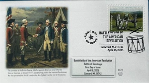 AFDCS 5957 Revolución Americana Campos de batalla Saratoga Eslogan - Imagen 1 de 1