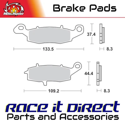 Pastilhas de freio para KAWASAKI ZR 7 S 2001-2003 sinterização direita/frente MotoMaster - Imagem 1 de 4