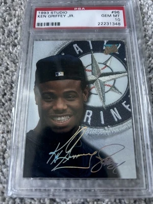 1993 Studio Baseball Ken Griffey Jr #96 PSA 10 GEM MINT Seattle Mariners - Image 1 of 2