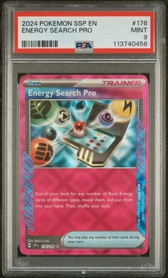 Energy Search Pro 2024 Pokemon Ssp En-Surging Sparks #176 PSA 9 MINT - Image 1 of 2