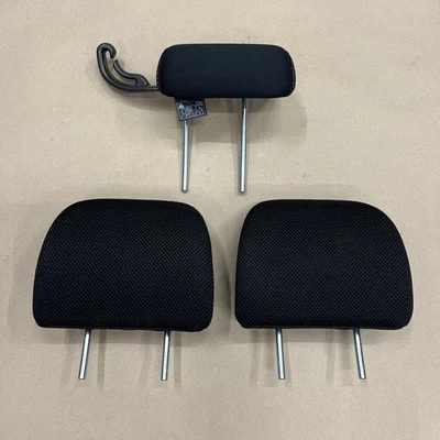 ✅Juego de reposacabezas trasero Subaru Impreza Xv Crosstrek 2012-2017 tela negra puntada gris Foto 1 de 4