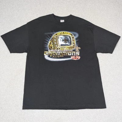 Camiseta New Orleans Saints Super Bowl 2012 para hombre talla XL anillo de campeones Foto 1 de 4