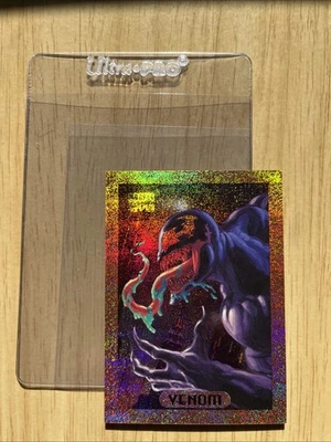 Бронзовая голографическая карта в фольге 1994 Marvel Masterpieces VENOM. #9 из 10. Почти как новый/новый - Изображение 1 из 3
