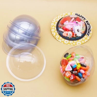 Alinacutle 20件装半球透明塑料糖果穹顶糖果架透明P — 第 1/4 张图片