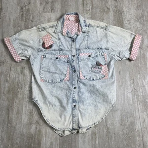 Vintage Traffic Acid Wash Button Up Shirt *faded Tag* - Bild 1 von 12