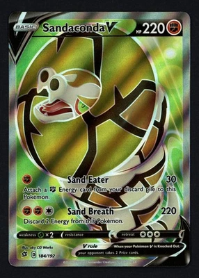 Sandaconda V 184/192 Rebel Clash Ultra Rare Pokemon TCG - Image 1 of 2