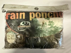 Mossy Oak One Size Fits Most Camouflage Camo Rain Poncho NEW Sealed #WMC98924 - Picture 1 of 2