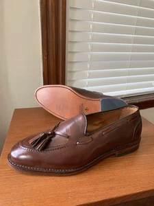 NEW w BOX 1st QUAL | ALLEN EDMONDS 9EEE ACHESON CHILI TASSEL LOAFERs 9 3E - Picture 1 of 20