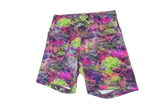 Lululemon Damen Wunder Train hoch geschnitten 6" Shorts lebendiger Blumenton Größe 8 - Bild 1 von 8