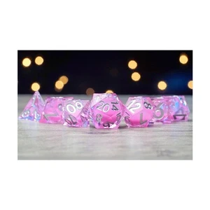FanRoll Liquid Core Dados FanRoll/Metálico Dic Elixir Juego de Dados - Rosa con Si Nuevo - Imagen 1 de 1