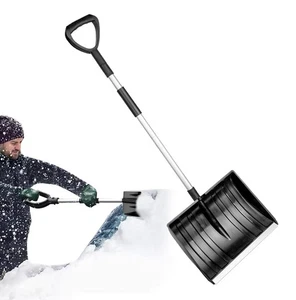 Schneeschaufel 41 cm mit ergonomischen Alu-Stiel Schneeräumer Schneeschieber DE - Bild 1 von 22