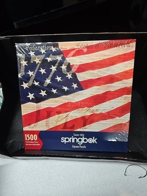 Vintage 2001 Springbok Declaration Of The 13 States USA 1500 Puzzle NIB Sealed - Image 1 of 4