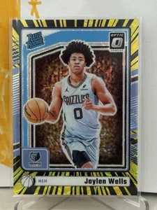 JAYLEN WELLS 2024-25 DONRUSS OPTIC INTERNATIONAL RATED ROOKIE ELECTRICITY RC /75 - Picture 1 of 2