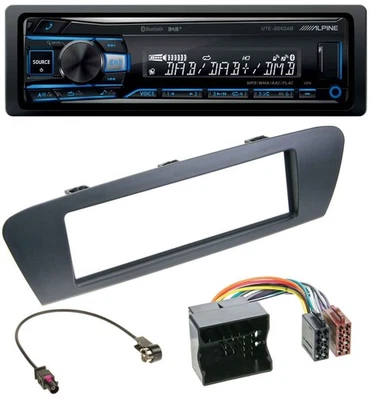 Alpine USB Bluetooth DAB MP3 Autoradio für Renault Scenic (ab 12) - grau - Bild 1 von 4