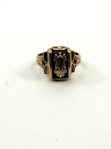 Anillo Berkley High School Class 1949 oro amarillo 10k talla 7 - Imagen 1 de 9