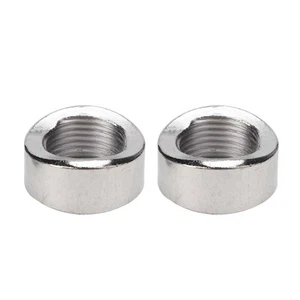 2PCS Oxygen Sensor Curve Notched Nut Bung M18 X 1.5 Threads Iron - Picture 1 of 7
