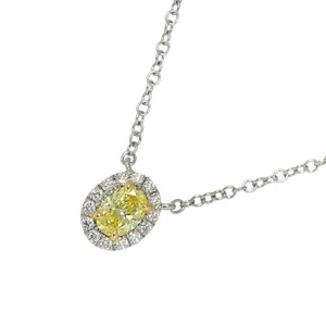 TIFFANY Co. Soleste Diamond 0.20ct FY/IF Necklace Pt 18K YG 750 90290143 - Picture 1 of 8