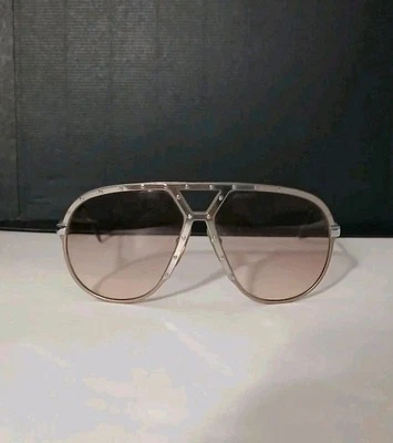 Alpina M1 Vintage Sunglasses RARE COLOR Taupe/Silver Made In W. Germany 80s - Image 1 of 4