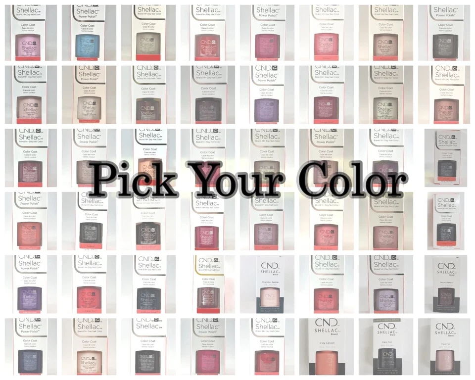 CND Shellac Gel Polish -14 day wear - Chip and Peel Resistant 0.25oz- Pick Color - Image 1 of 1