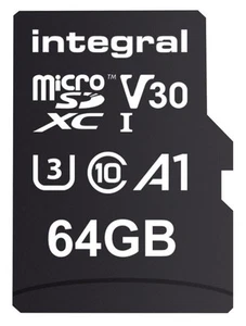 INTEGRAL - UltimaPro Premium MicroSDXC UHS U3 V30 A1 Memory Card 100MB/s, 64GB - Photo 1 sur 1