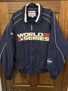 VINTAGE RARE MAJESTIC 2005 WORLD SERIES ATHENTIC FULL ZIP JACKET SIZE L - Picture 1 of 5