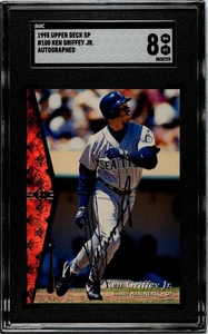 1995 Upper Deck SP Ken Griffey JR Auto #100 SGC 8 NRMT-MT - Picture 1 of 2