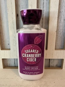 Bath & Body Works SUGARED CRANBERRY CIDER 24-Hour Moisture Body Lotion 8oz RARE - Picture 1 of 5