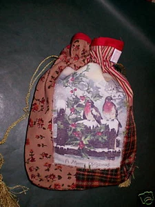 BOLSAS REGALO NAVIDAD ESTILO VINTAGE SHABBY CHIC.ESTILO C - Imagen 1 de 2