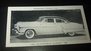1953 OLDSMOBILE 98 Sedan  Orig Cereal Trading Card - Picture 1 of 2
