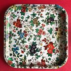 Daher Decorated Ware Metal Tray With Floral Pattern Made In England Vintage