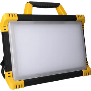 LED-Baustrahler Fluter m. zwei Steckdosen 80W neutralweiß IK08 3m Zuleitung IP54 - Bild 1 von 5