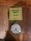 VINTAGE Westclox Scotty Pocket watch style two  10-47 Very Good Condition in Box