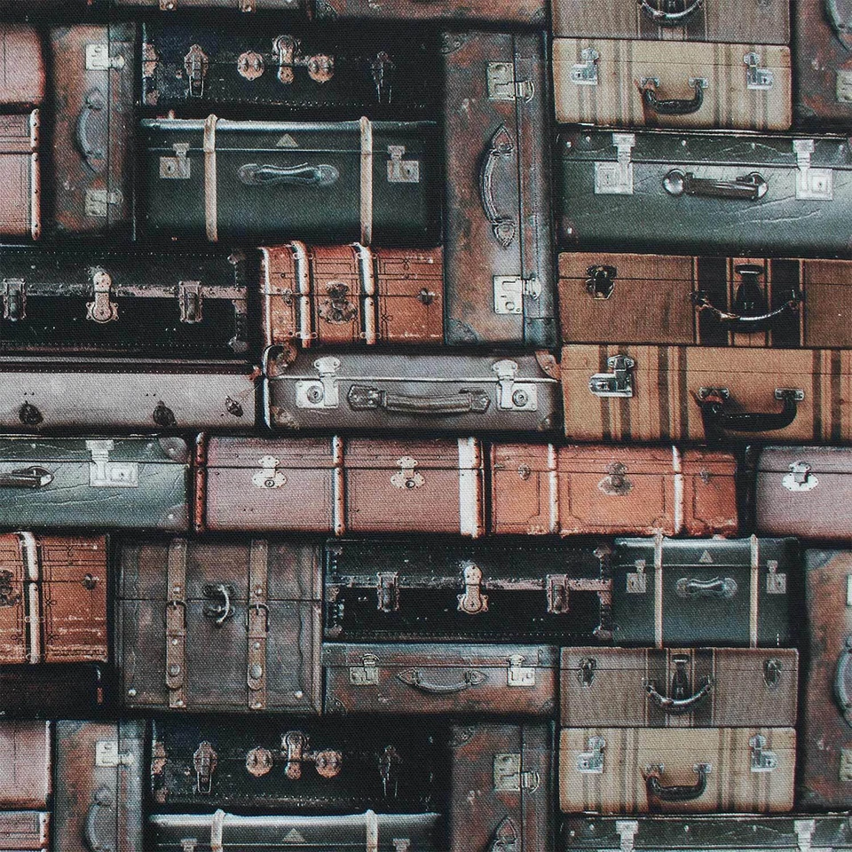 Canvas Stoff Koffer, Dekostoff 100% Baumwolle, Leinenoptik (Meterware ab 0,50m) - Bild 1 von 1