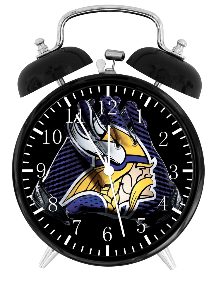   Minnesota Vikings Football NFL Alarm Desk Clock Nice For Decor or Gifts F133 - Image 1 of 1