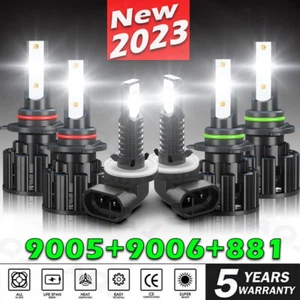 For Pontiac Grand Prix 2004 - 2007 2008 Combo LED Headlights + Fog Lights Bulbs - Picture 1 of 12