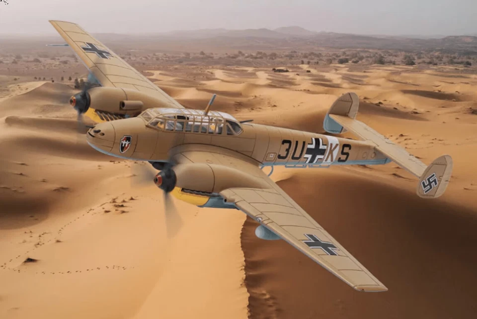 AA38511 Corgi 1:72 Scale Messerschmitt Bf 110E-2 (Trop) 3U+KS, 8./ZG 26 - Image 1 of 1