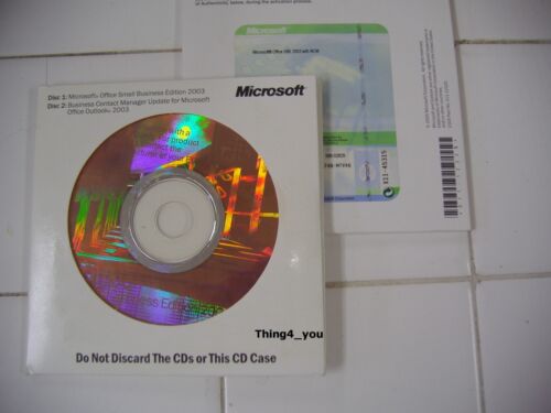 Microsoft Office 2003 Sbe with Word/Excel/Outlook/Powerp oint/Publisher =New=