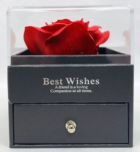 Konservierte Rose mit I Love You Halskette Geburtstagsgeschenke für Mama-Frau-Freundin - Bild 1 von 9