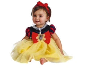 Disney Baby Snow White Costume Dress Disguise Infant Girls Size 12-18 Months New - Picture 1 of 1