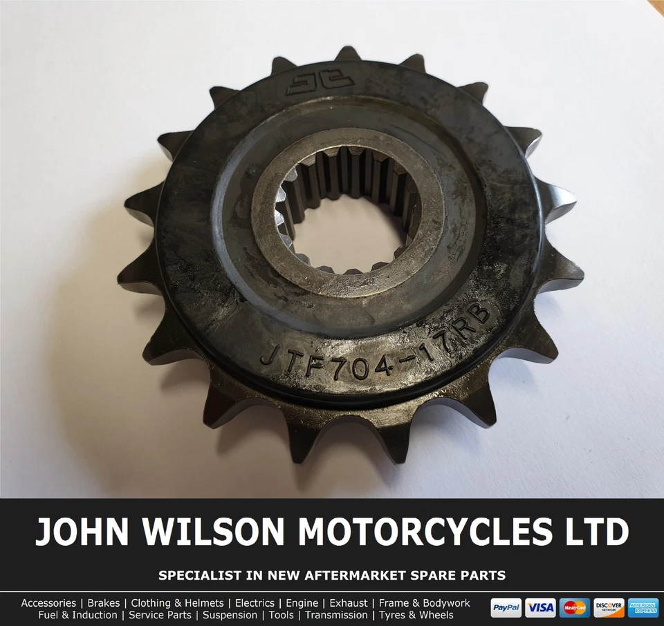 Piñón acolchado delantero de goma Aprilia ETV 1000 Capo Nord 2003 JT 17 dientes Foto 1 de 1