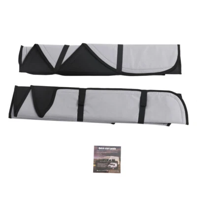 Labwork Blackout Front Door Window Covers For 15 -2022 Ford Transit Van Silvery - Image 1 of 4