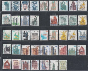 (c028) BRD- SWK 1- 42 verschiedene Rollenmarken mit Nummer gest. - Bild 1 von 2