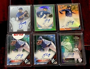 2014 2016 Julio Urias Bowman Topps Chrome Refractor Auto RC /50 /75 - 6 card Lot - Picture 1 of 12